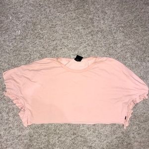 Pink Ruffle Crop Top